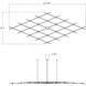 Constellation LED 121.75 inch Satin Nickel Chandelier Ceiling Light in Clear Glass