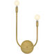 Cora Sconce Wall Light in Lacquered Brass