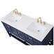 Theo 60 X 22 X 34 inch Blue Vanity Sink Set