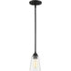 Neighborhood Grace 1 Light 5 inch Espresso Mini Pendant Ceiling Light in Clear Seeded, Neighborhood Collection