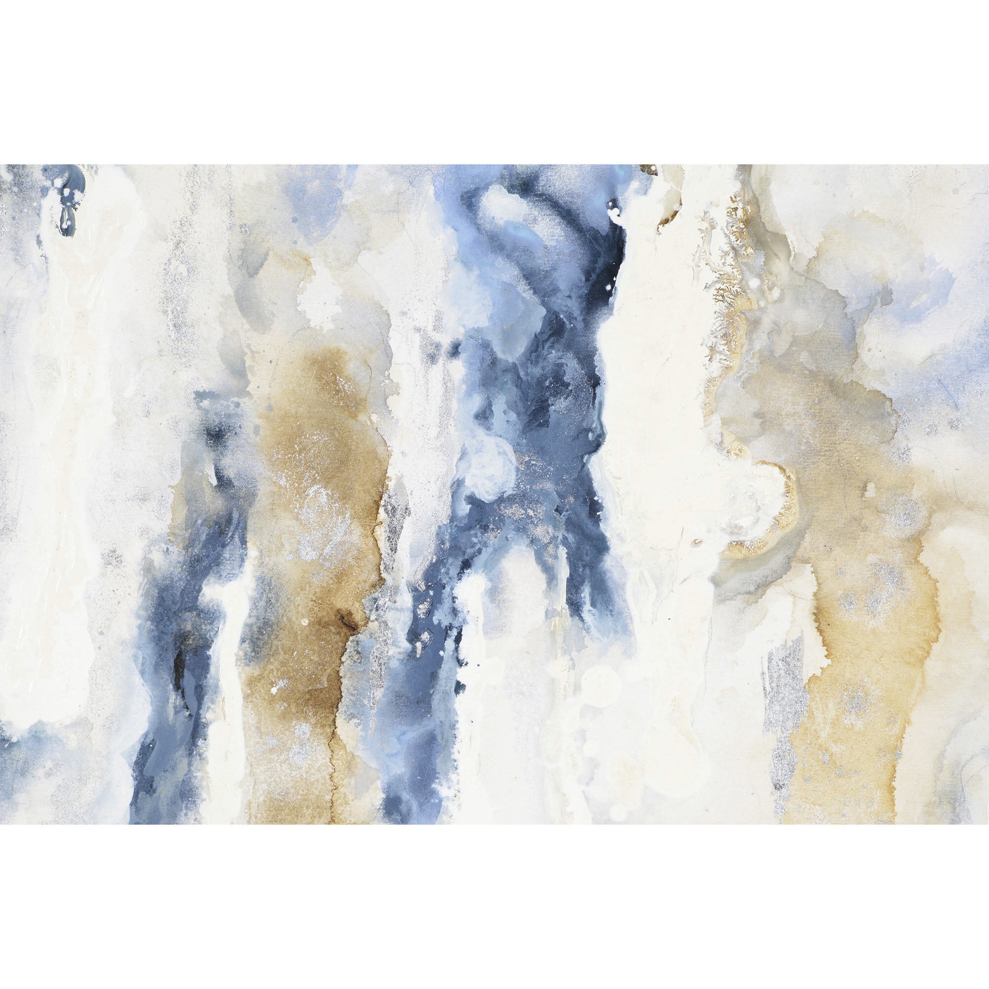 Formosa Multicolor and Champagne Canvas Art