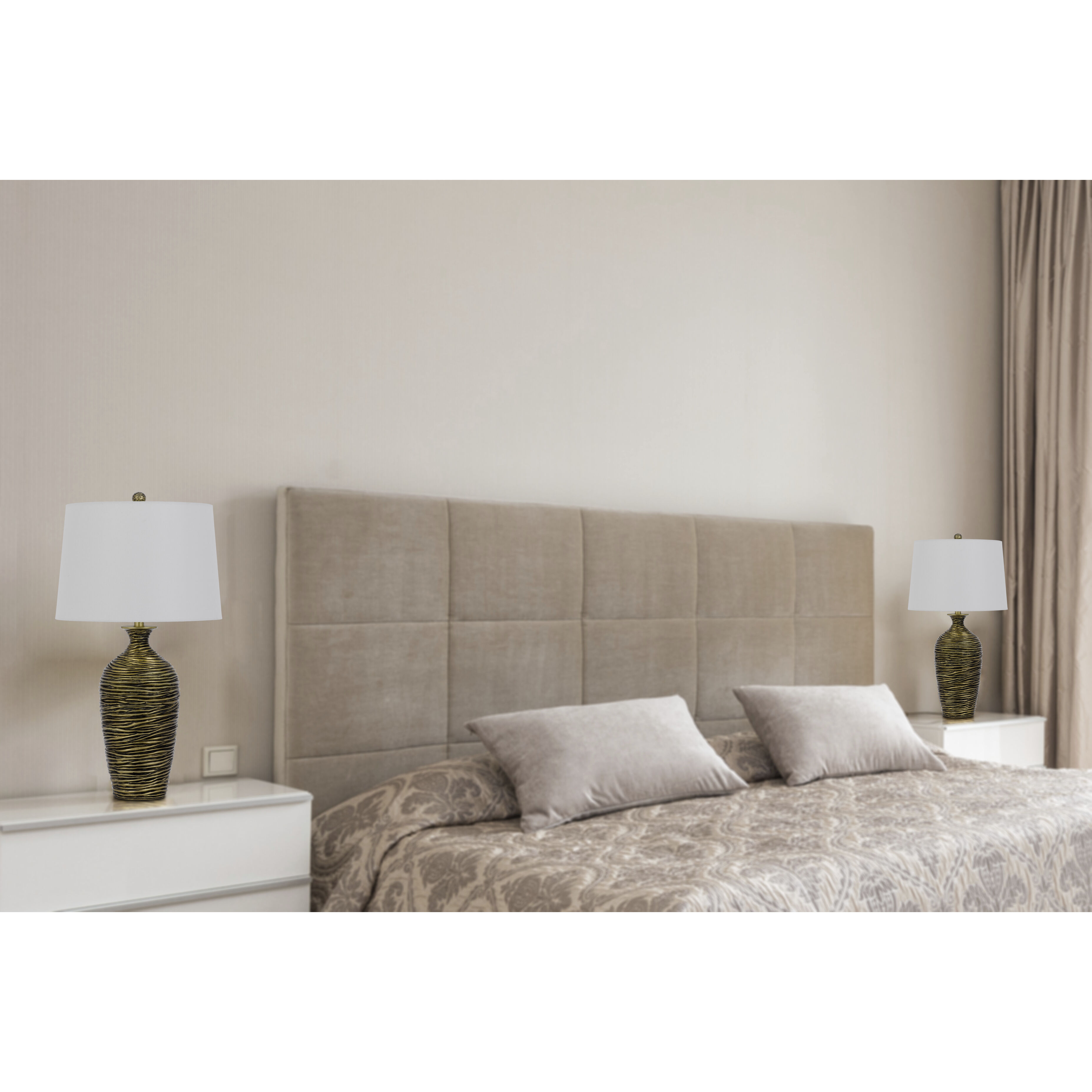 Aurora 29 inch 150.00 watt Antique Bronze Lamp Set Portable Light