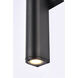 Raine 17 inch Black Outdoor Wall Light