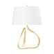 Tharold 26.25 inch 60.00 watt Vintage Gold Leaf Table Lamp Portable Light