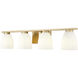 Naya 4 Light 32 inch Modern Gold Bath Vanity Light Wall Light