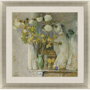 Florals Green and Multi and Neutral and Yellow Framed Art