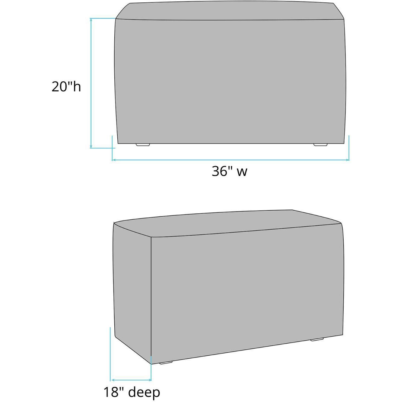 Universal Avanti Pecan Bench with Slipcover