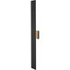 Waylen 2 Light 40 inch Black Outdoor Wall Sconce