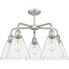 Berkshire 5 Light 26 inch Satin Nickel Chandelier Ceiling Light in Seedy