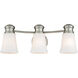 Malie LED 21.75 inch Satin Nickel Bathroom Light Wall Light