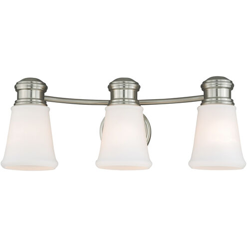 Malie LED 21.75 inch Satin Nickel Bathroom Light Wall Light