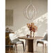 Bastian 6 Light 31 inch Sugar White and Sandstone Orb Chandelier Ceiling Light