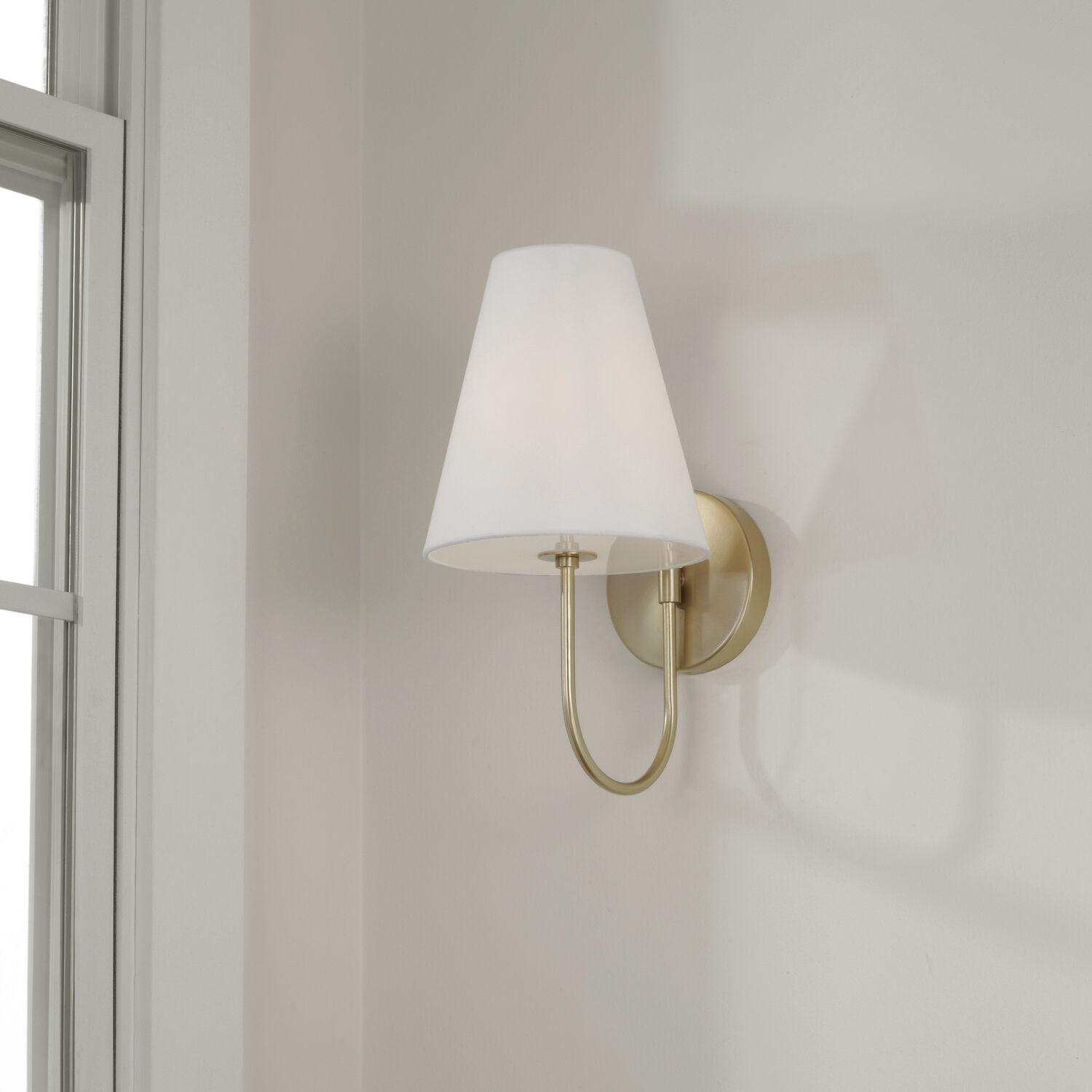 Julia 1 Light 7.5 inch Matte Brass Sconce Wall Light