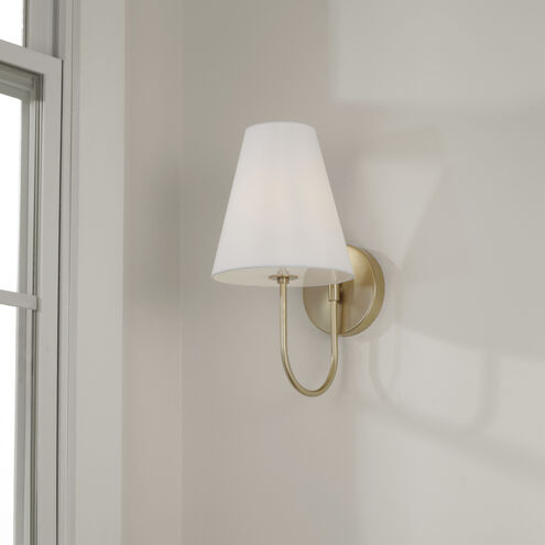 Julia 1 Light 7.5 inch Matte Brass Sconce Wall Light