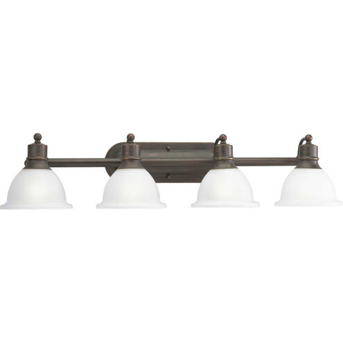 Beacher 4 Light 38 inch Antique Bronze Bath Vanity Wall Light