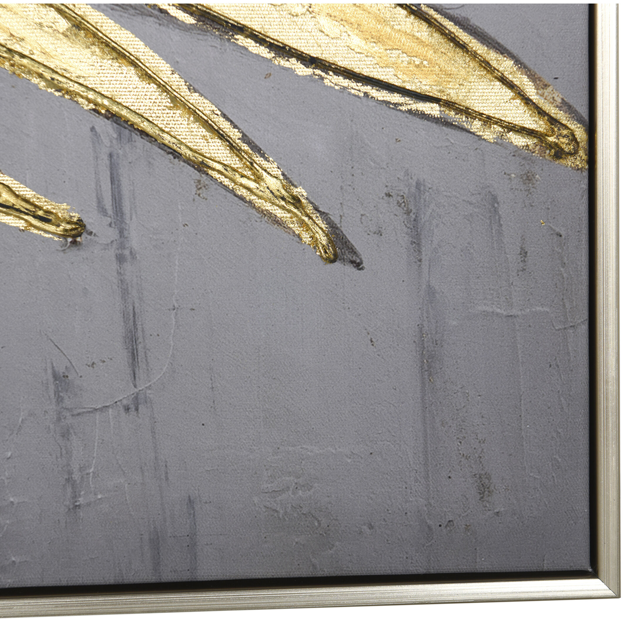 Palm Multi - Black and Gray and Gold Wall Art