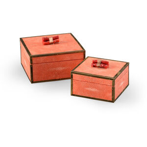 Wildwood 8 X 8 inch Red Decorative Boxes