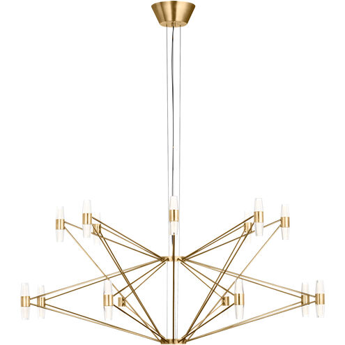 Sean Lavin Lassell 48 Light 46 inch Natural Brass Chandelier Ceiling Light