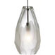 Sean Lavin Briolette 1 Light 12 Antique Bronze Low-Voltage Pendant Ceiling Light in Incandescent, FreeJack, Frost Glass