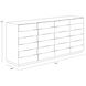 Hoyos 75 X 18.5 inch Light Wash / Warm Brass Sideboard