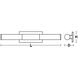 Dax LED 27.25 inch Black Vanity Light Wall Light