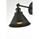 Bentley 1 Light 7 inch Black Bath Sconce Wall Light