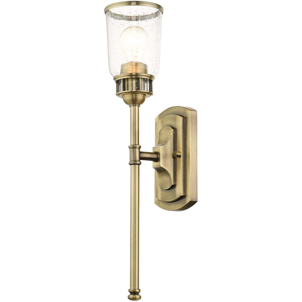 Lawrenceville 1 Light 5 inch Antique Brass Single Sconce Wall Light