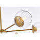 Briggs 6 Light 36 inch Brass Pendant Ceiling Light