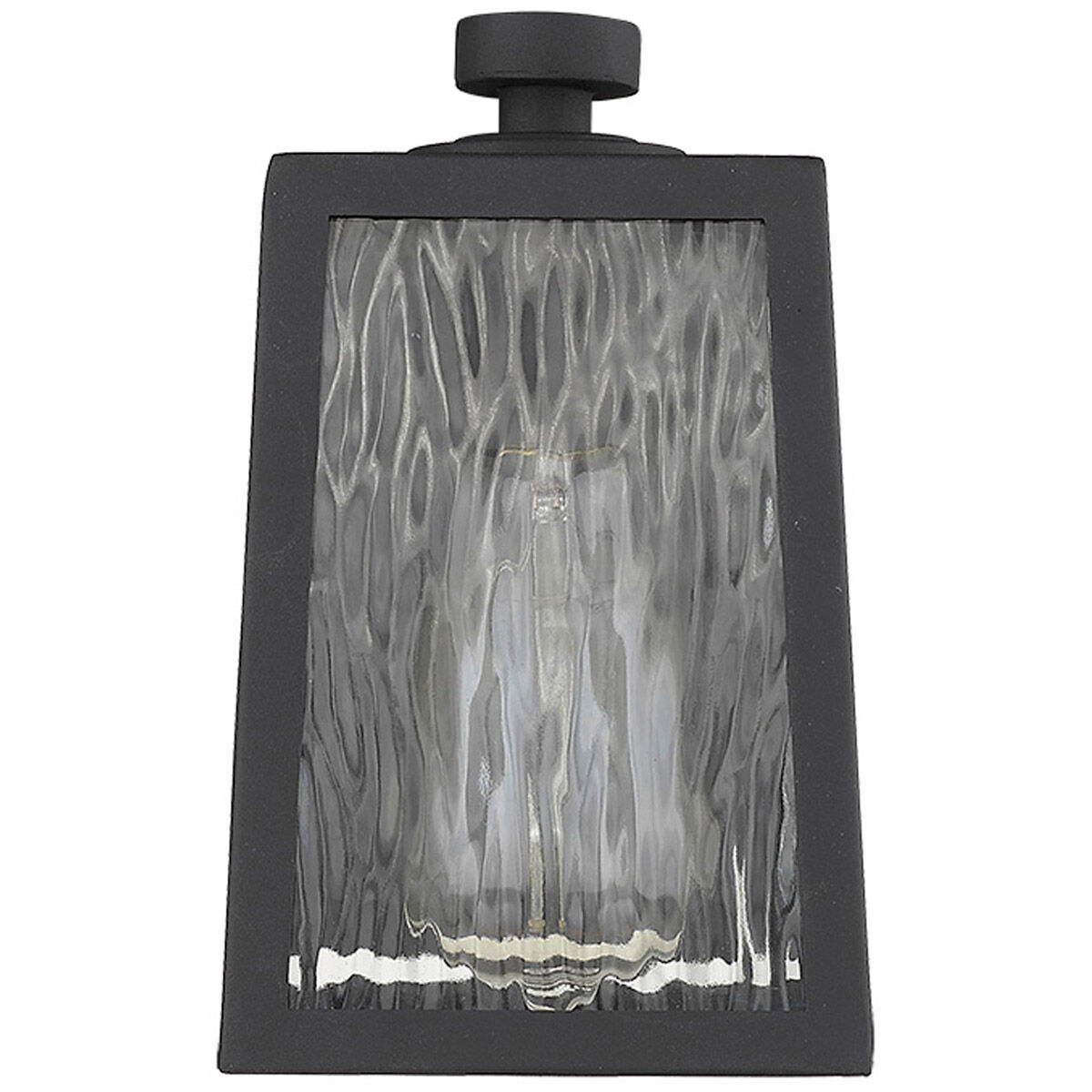 Hirche 1 Light 8 inch Matte Black Exterior Wall Mount