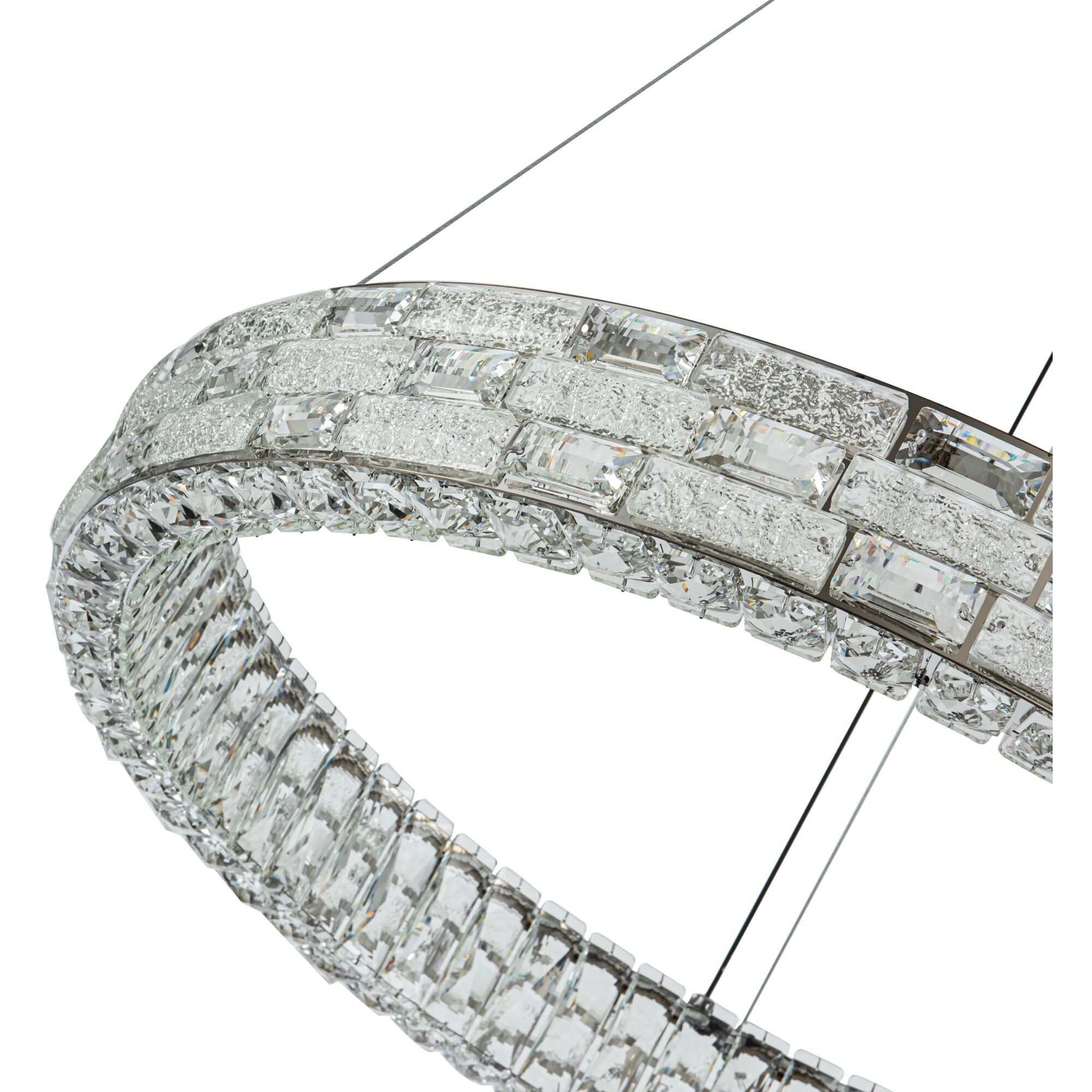 Elegance LED 29.92 inch Polished Nickel Chandelier Ceiling Light