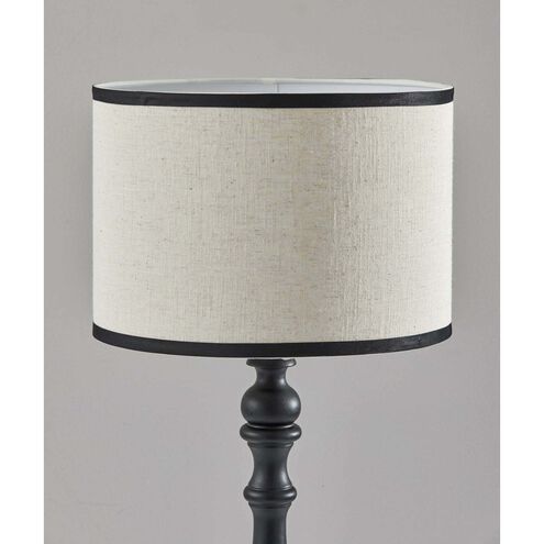 Zeek 27.75 inch 100.00 watt Black Wood Table Lamp Portable Light