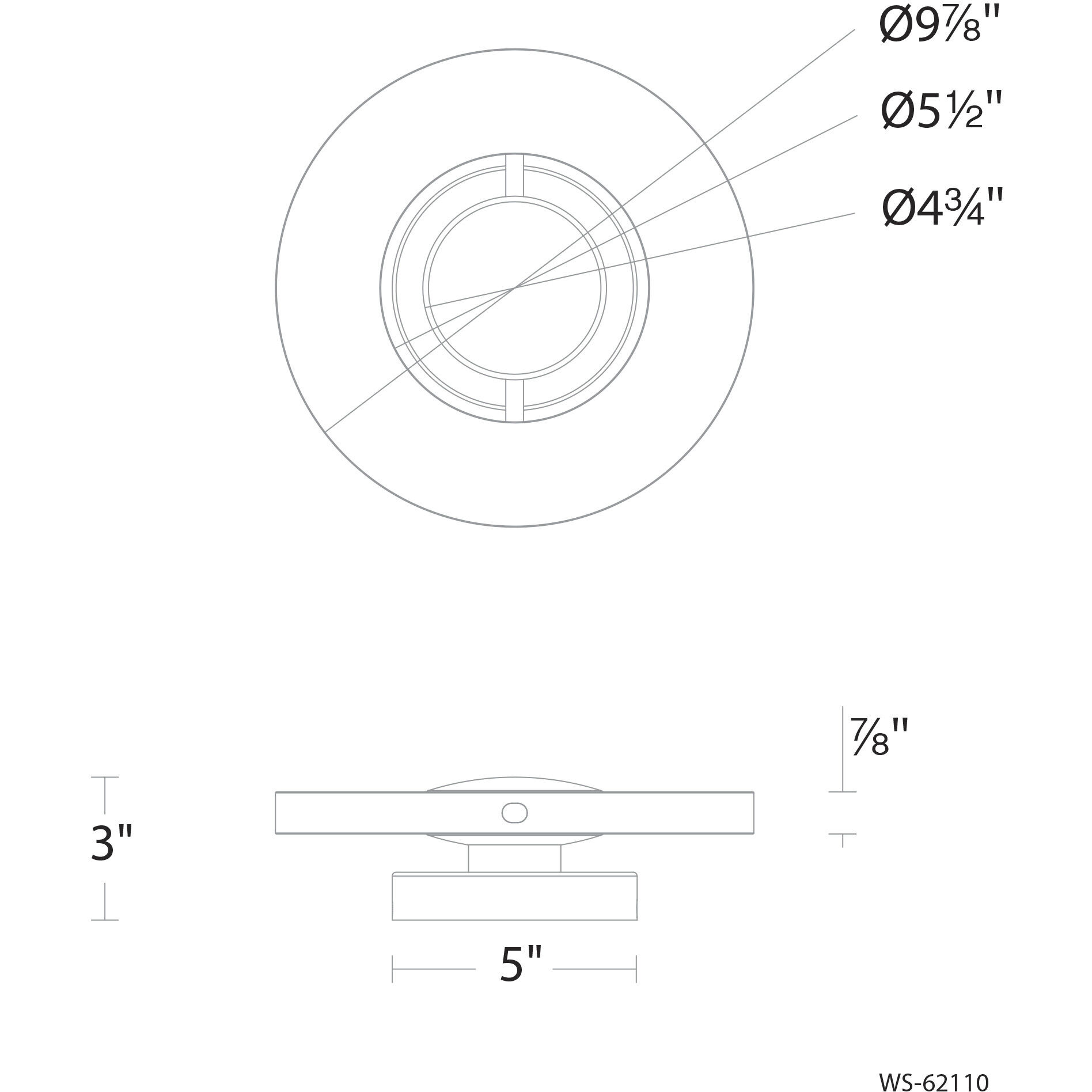 Cymbal Wall Sconce Wall Light in Black