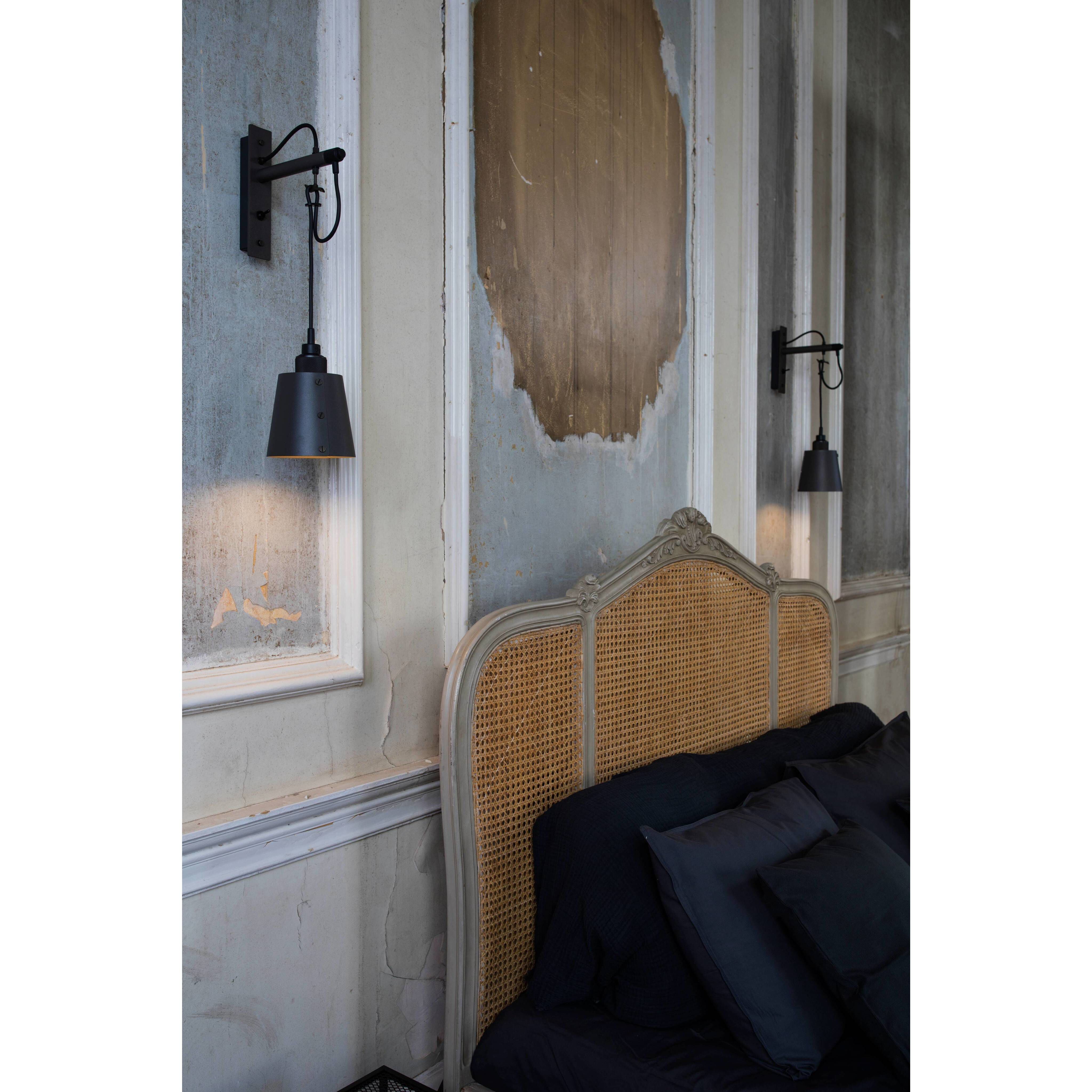 Hooked Wall Light in Graphite / Smoked Bronze