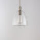 Babylon 1 Light 7 inch Satin Nickel Single Pendant Ceiling Light