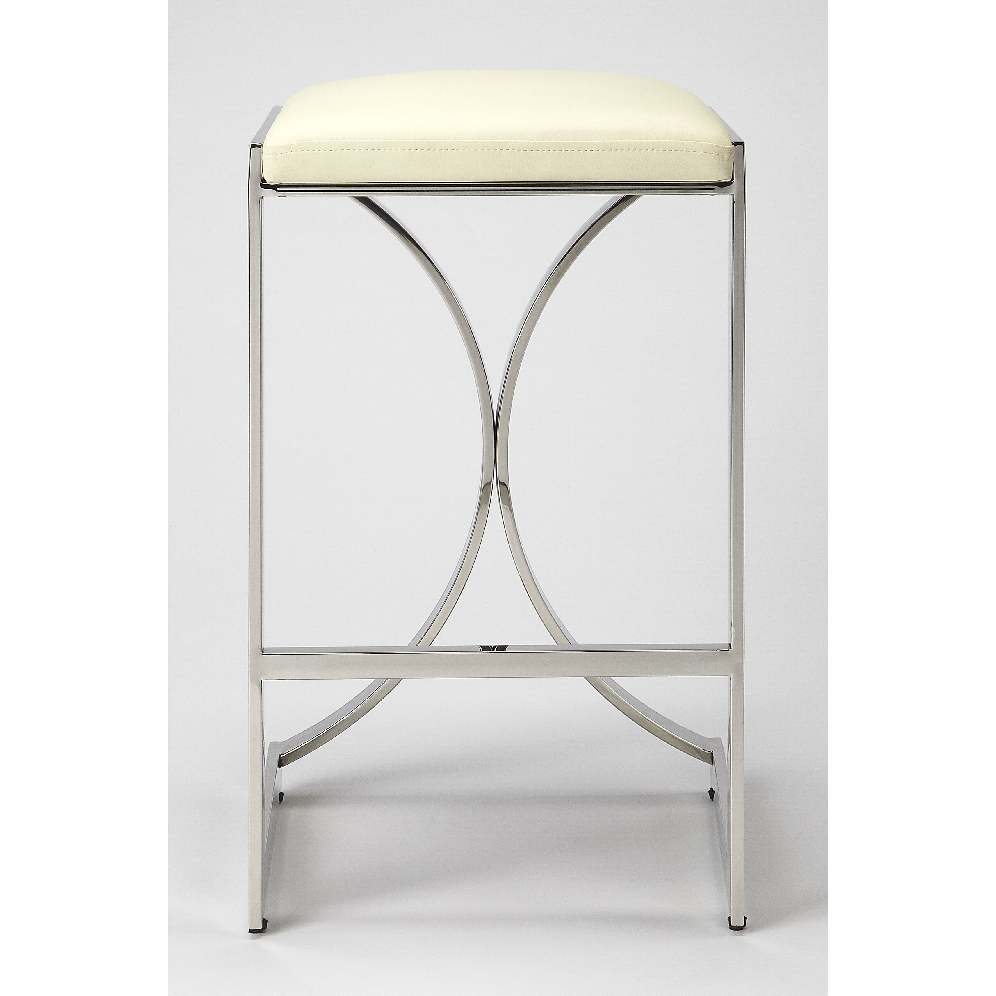 Butler Loft Natalya Silver 24 inch Nickel Barstool