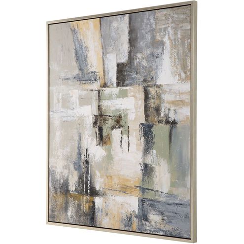 Intuition 51.5 X 41.5 inch Hand Painted Abstract Art