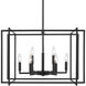 Tribeca 26 inch 60.00 watt Matte Black Chandelier Ceiling Light in Matte Black/Matte Black, Large
