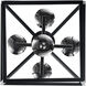 Lacey 4 Light 12 inch Polished Chrome and Black Pendant Ceiling Light
