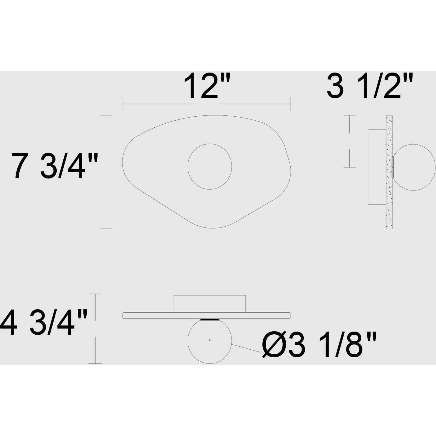 Tenere LED 7.75 inch Sand Black Outdoor Wall Sconce