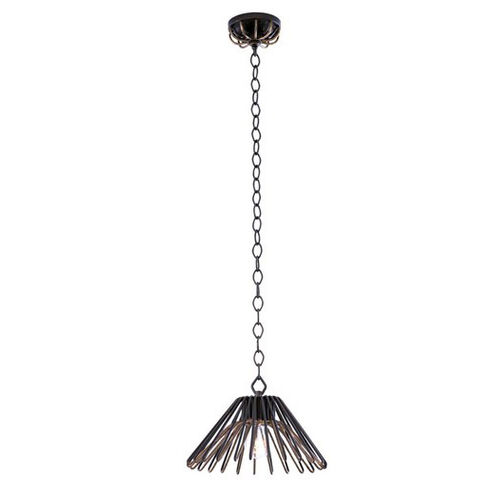 Metro Ii 1 Light 12 inch Bronze Gold Pendant Ceiling Light