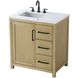 Alina 32 X 34 inch Linen Oak Bathroom Vanity Cabinet