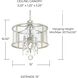 Blakely 4 Light 15 inch Antique Silver Pendant Ceiling Light