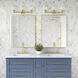 Willow 3 Light 23 inch Polished Brass Vanity Sconce Wall Light