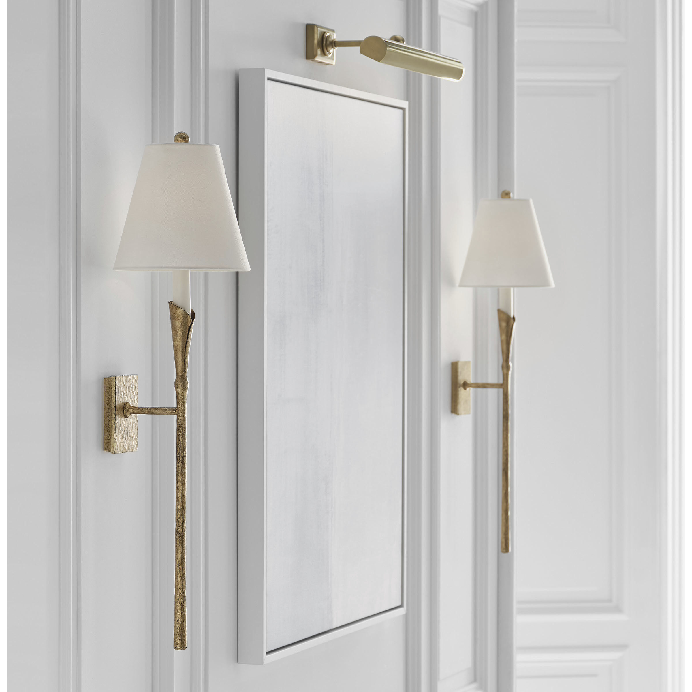 Chapman & Myers Aiden LED 8.5 inch Gilded Iron Tail Sconce Wall Light, Large