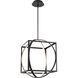 Geometrix LED 18.88 inch Black Pendant Ceiling Light, dweLED