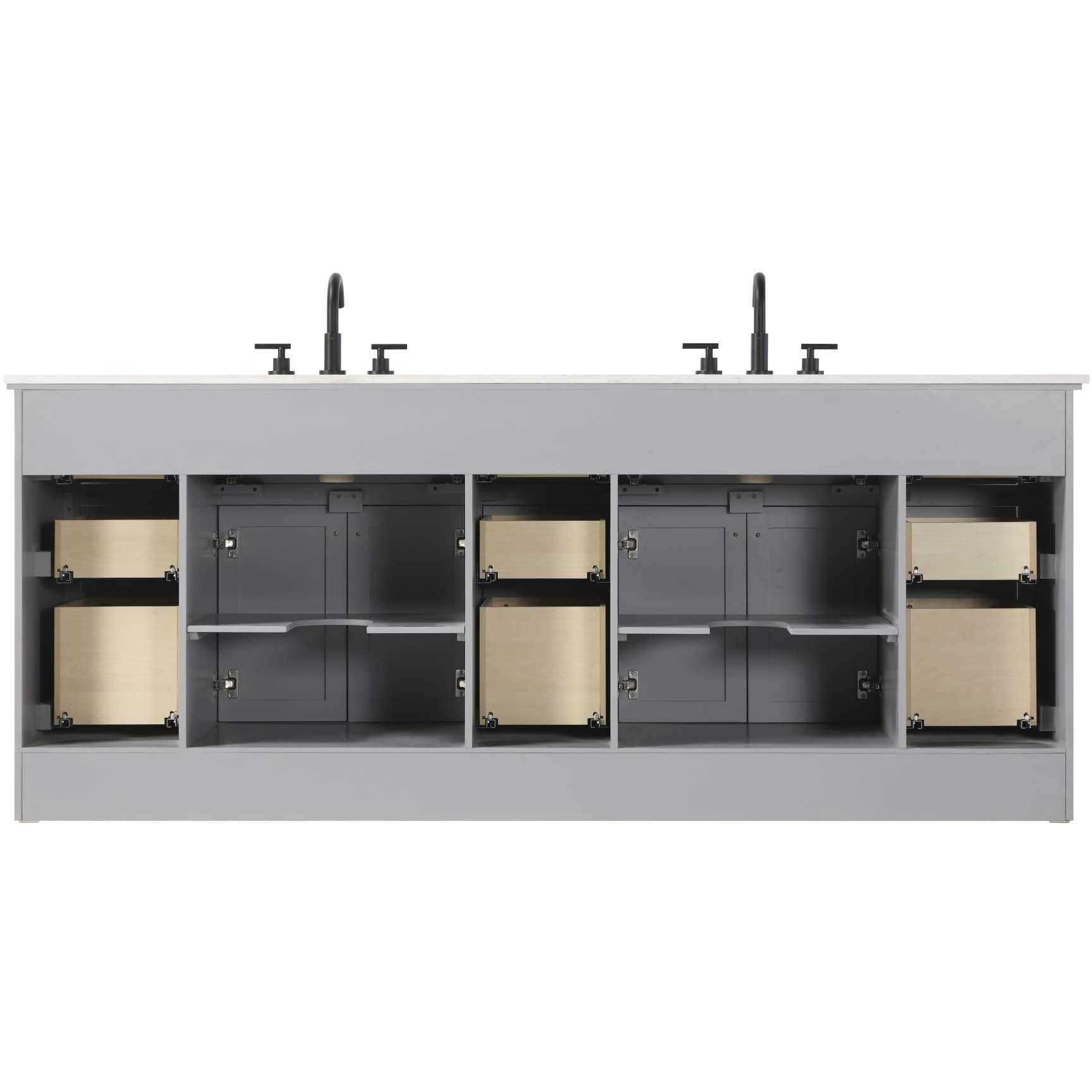 Remington 84 X 35 inch Grey Bathroom Vanity Cabinet