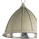 Fenchurch 1 Light 23 inch Silver Leaf Pendant Ceiling Light