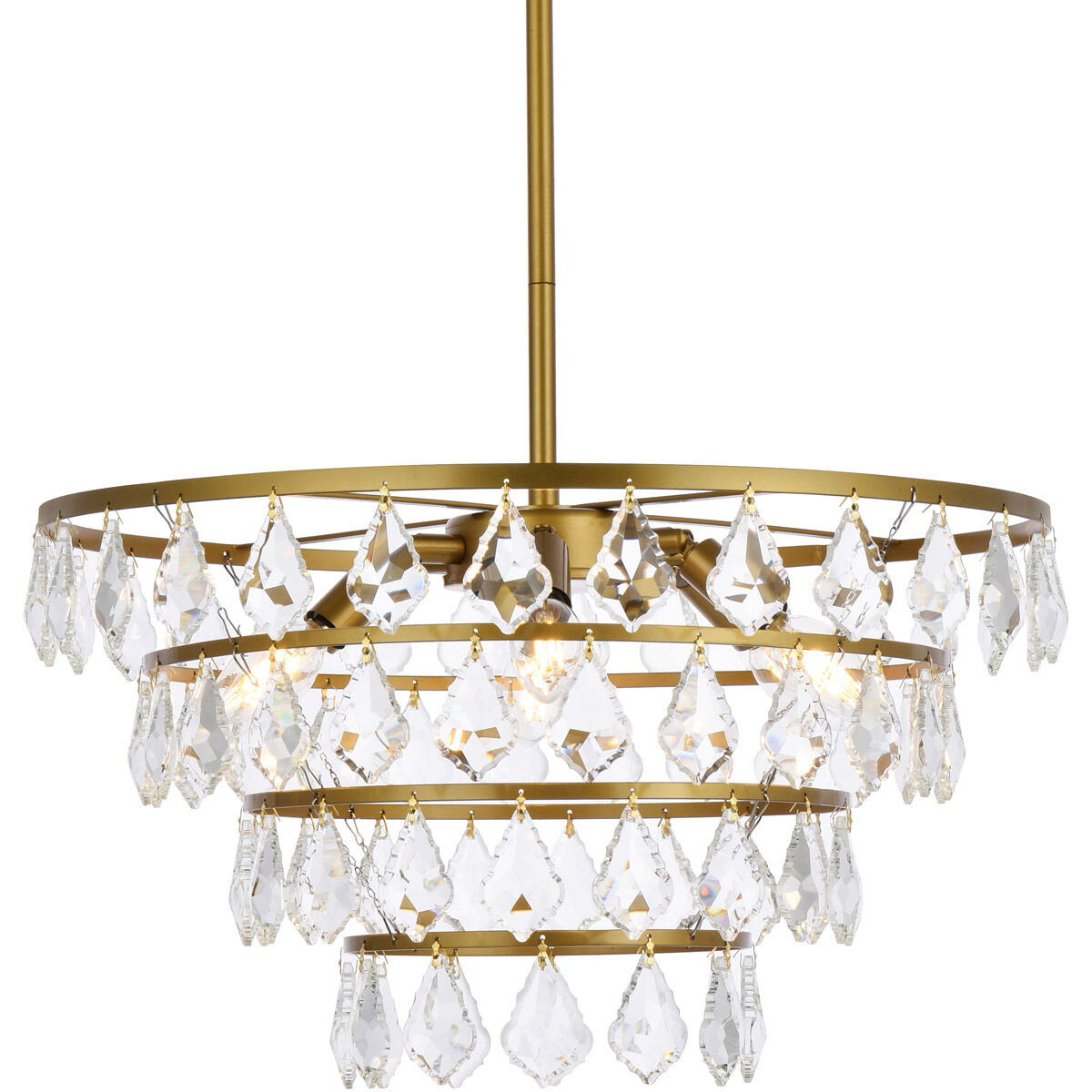 Ella 6 Light 20 inch Brass Pendant Ceiling Light