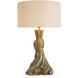 Banyan 34.65 inch 60 watt Vintage Brass Table Lamp Portable Light
