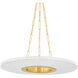 Prattsburgh LED 30 inch Aged Brass Chandelier Ceiling Light